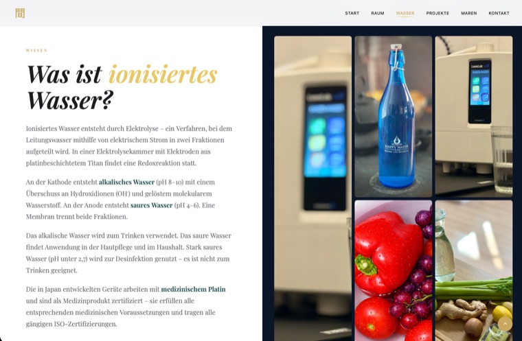 Wissensteil: Ionisiertes Wasser
