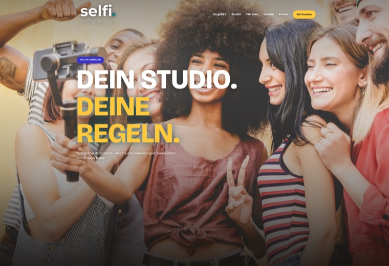 Startseite — Dein Studio. Deine Regeln.