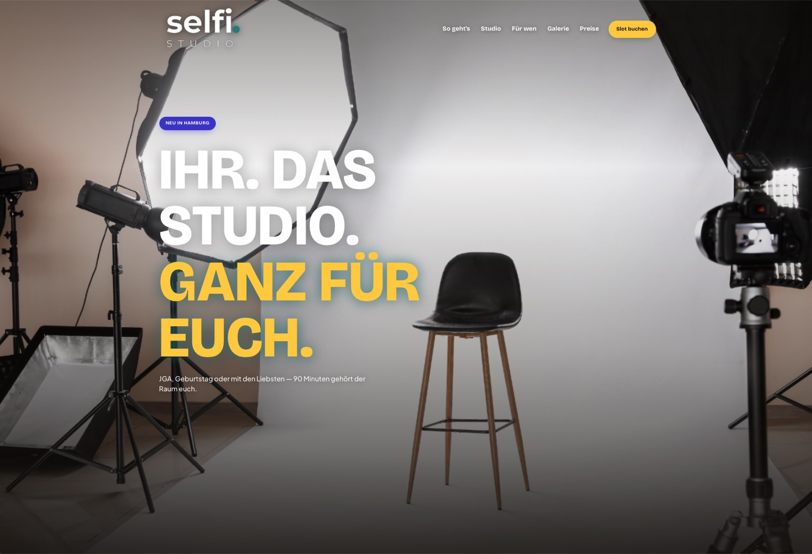 selfi.studio — Ihr. Das Studio. Ganz für euch.